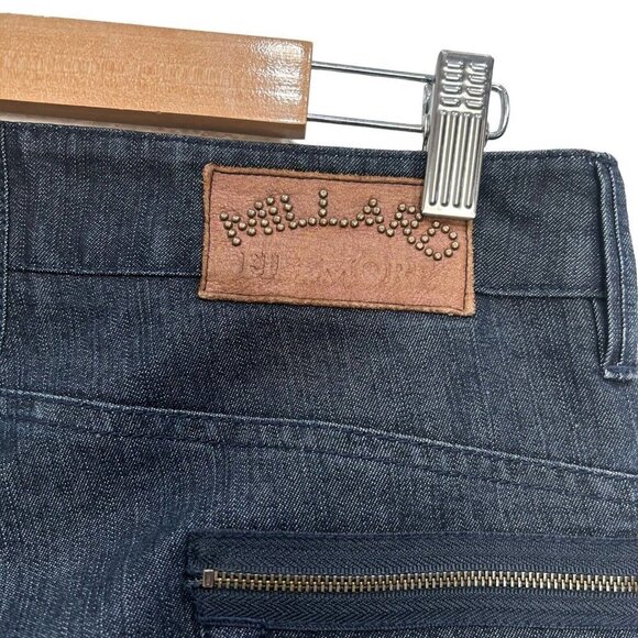 Millard Fillmore Jeans Mid Rise Slim Jeans Dark Wash Skinny Ankl Zip Size 27 - Picture 6 of 13